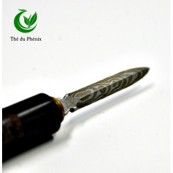 Couteau à thé bois sculpté