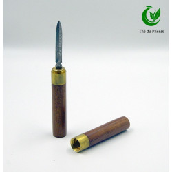 Couteau à thé bois sculpté