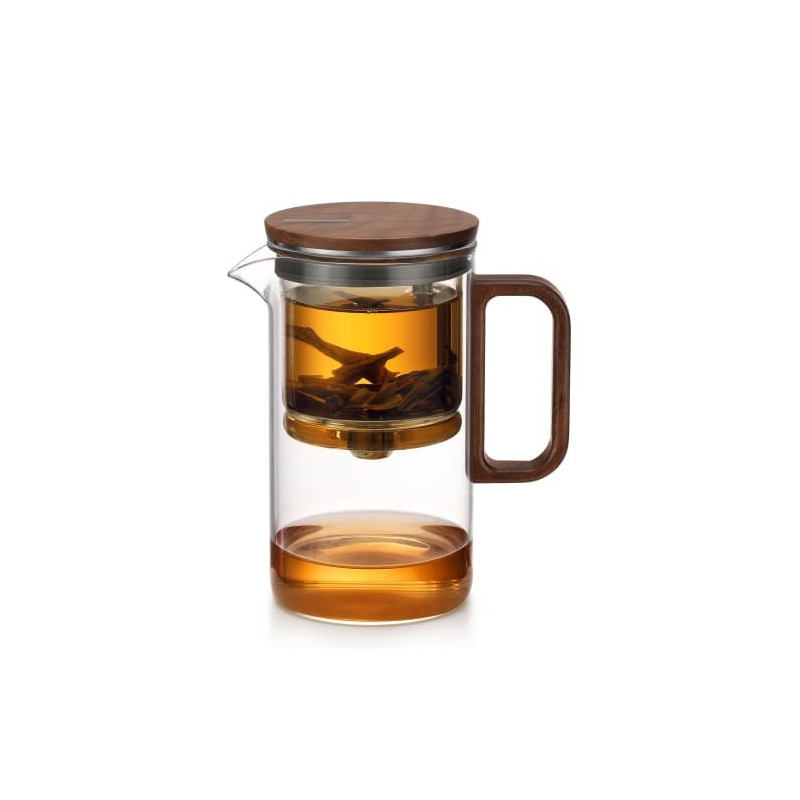 Infuseur Bois Aimant verre-inox 500ml