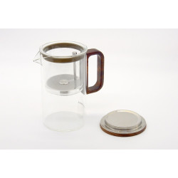 Infuseur Bois Aimant verre-inox 500ml