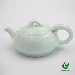 Théière céladon Ombre-verte Bambou + 2 tasses