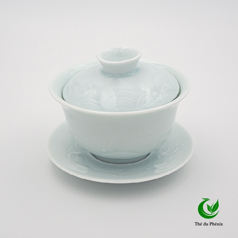 Gaiwan céladon Ombre-vert Vague
