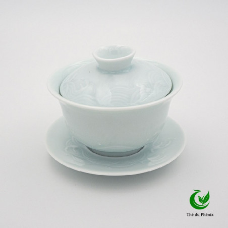 Gaiwan céladon Ombre-vert Vague