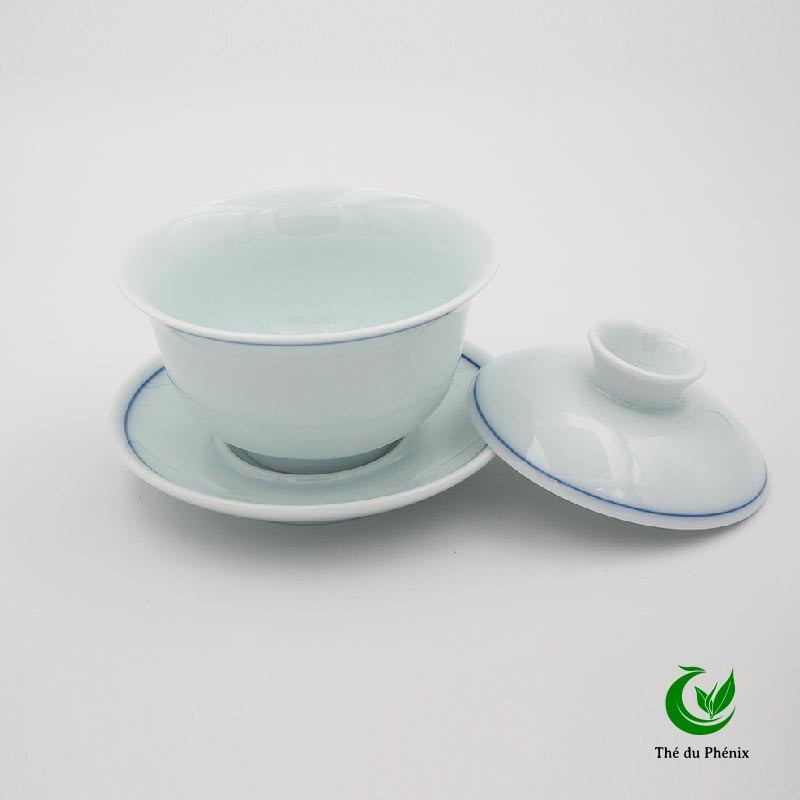 Gaiwan céladon Enso bleu